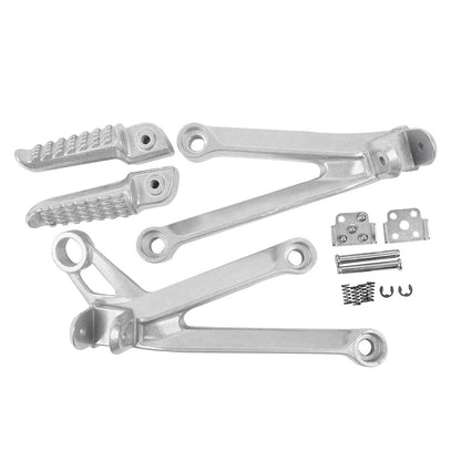 Passenger Rear Footpegs Footrest Brackets for Kawasaki Ninja ZX10R (2004-2005)