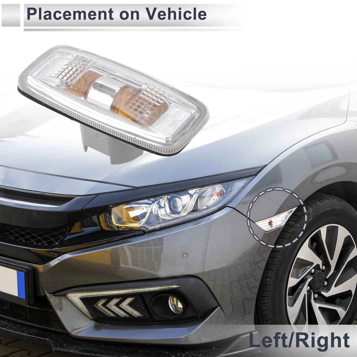 Left/Right Side Marker Light Cover for Nissan M35 (2006-2007)