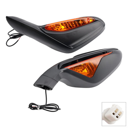 Black Mirrors Pair with Indicators for MV Agusta F3 675 / F3 800 (2012-2018)