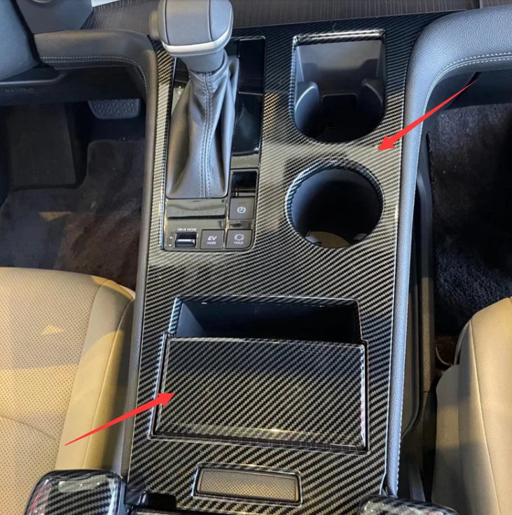 Carbon Fiber Gear Shift Cover Trim for Toyota Sienna (2021-2023) 2 x pcs