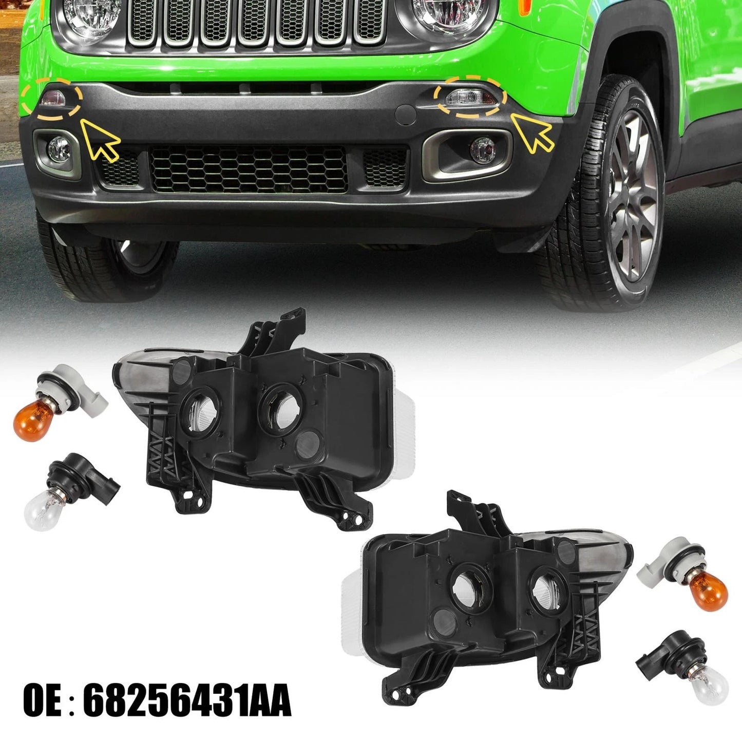 Front Park Turn Signal Lamp Light for Jeep Renegade (2015-2018) Left & Right