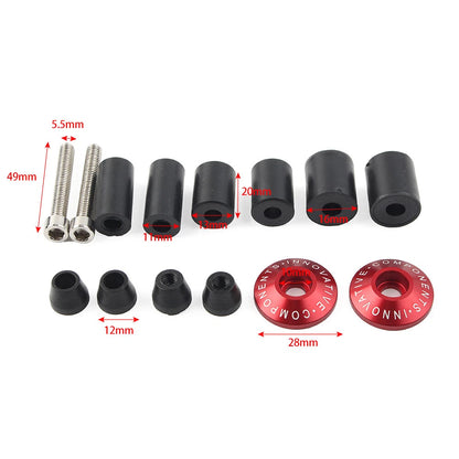 CNC 7/8" Handle Bar End Cap Grips Plugs for Motorcycle Dirt Bike