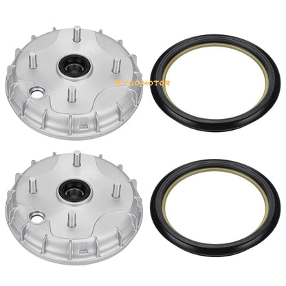 2 x Front Brake Drum & Dust Seal for Honda Rancher 350 (2000–2006)