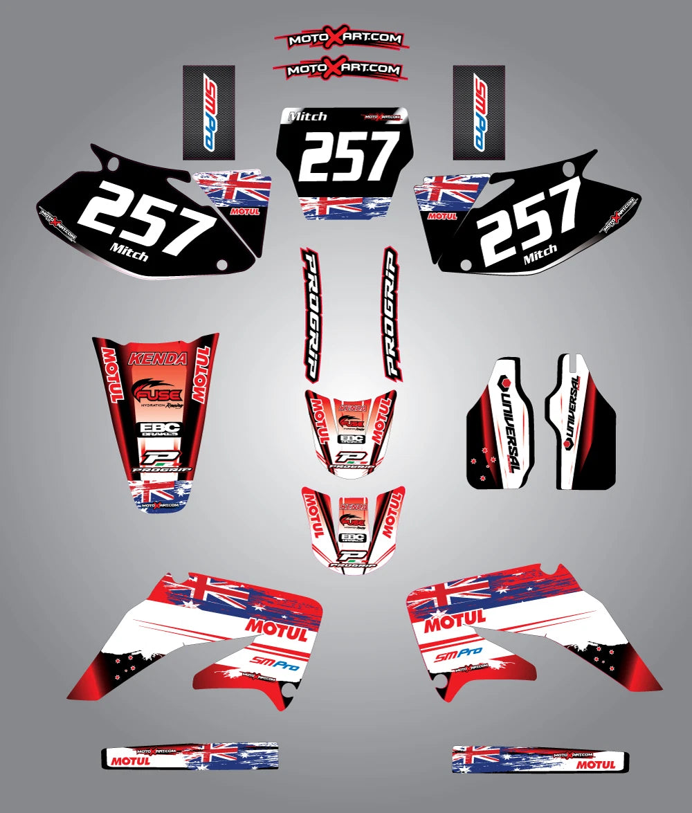 Custom Graphic Kit - AUSSIE PRIDE for Honda CRF 450 (2004)
