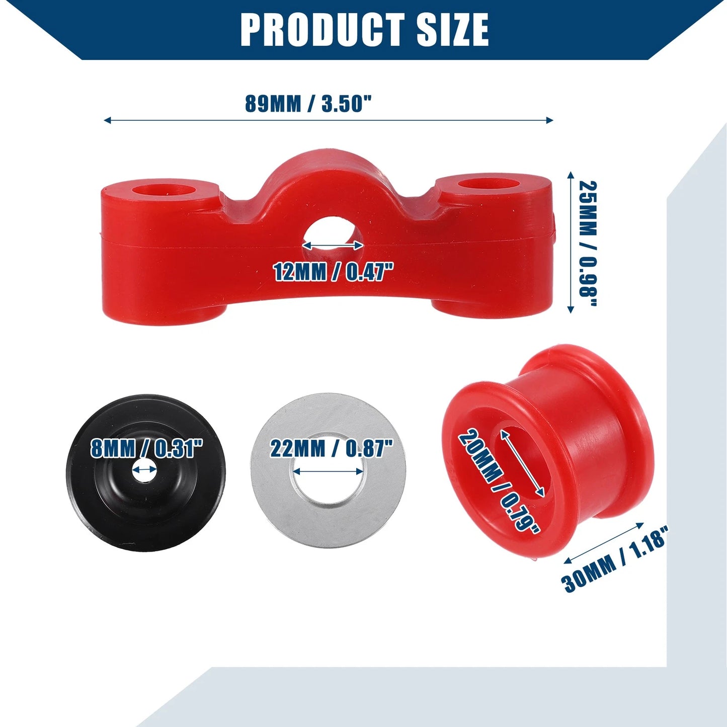 Suspension Bushing & Shift Linkage Hardware for Honda Civic CRX (1984-1991)
