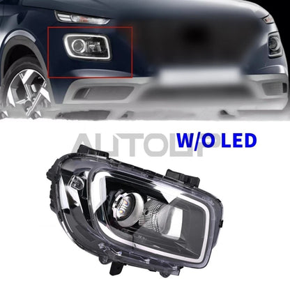 Right Headlamp Halogen Headlight Passenger Side for Hyundai Venue (2020–2023)