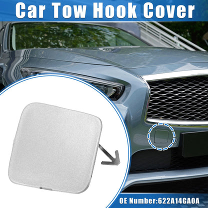 Tow Hook Cover Front Right for Infiniti Q50 Silver (2014-2018)