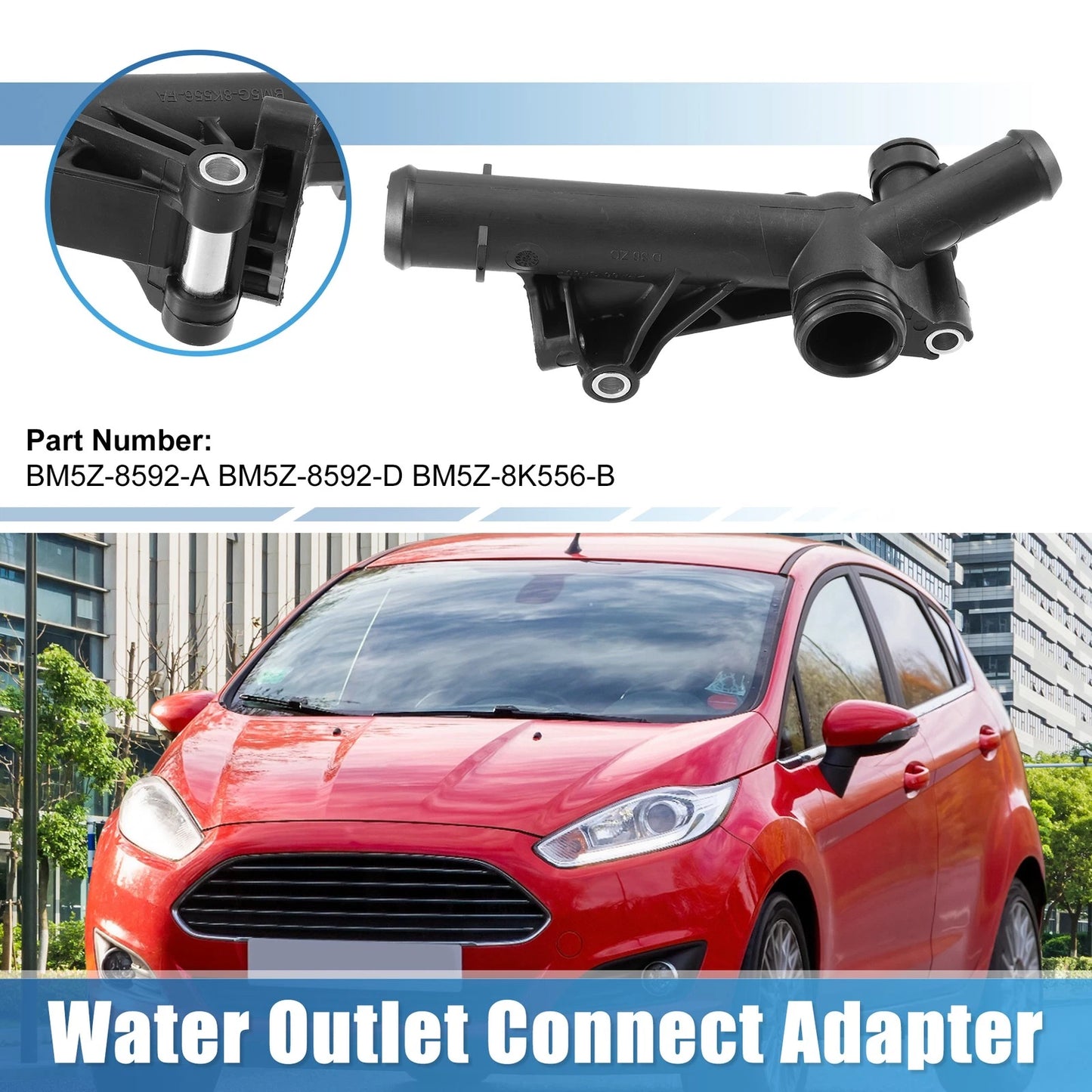Engine Water Outlet Connect Adapter for Ford Escape Fusion Fiesta (2013-2020)