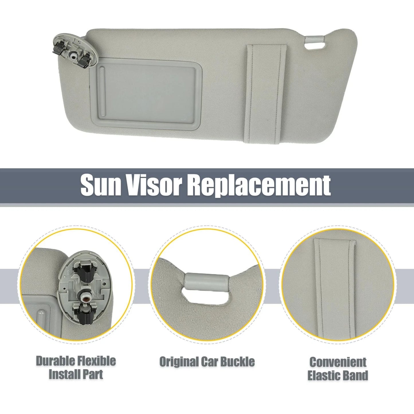 Sun Visor Assembly for Toyota Camry (2007-2011) Gray