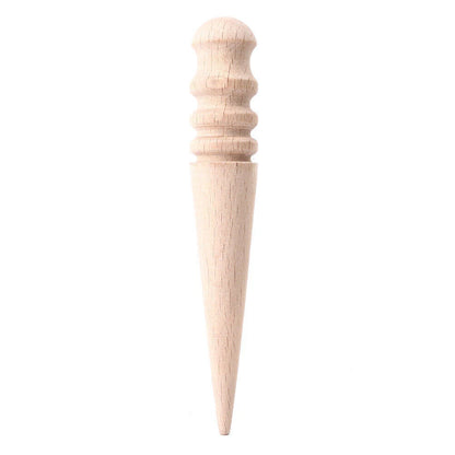 Round Shape Wood Edge Slicker for Leather Edge Polishing - 1pc