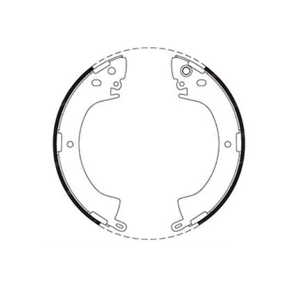 Rear Brake Shoes Set 2x4 4X4 for Mitsubishi Triton (1986-1996)