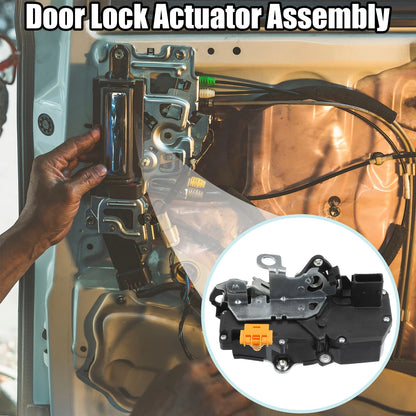 Front Left Door Latch Lock Actuator for Chevrolet Cobalt Black Silver Tone