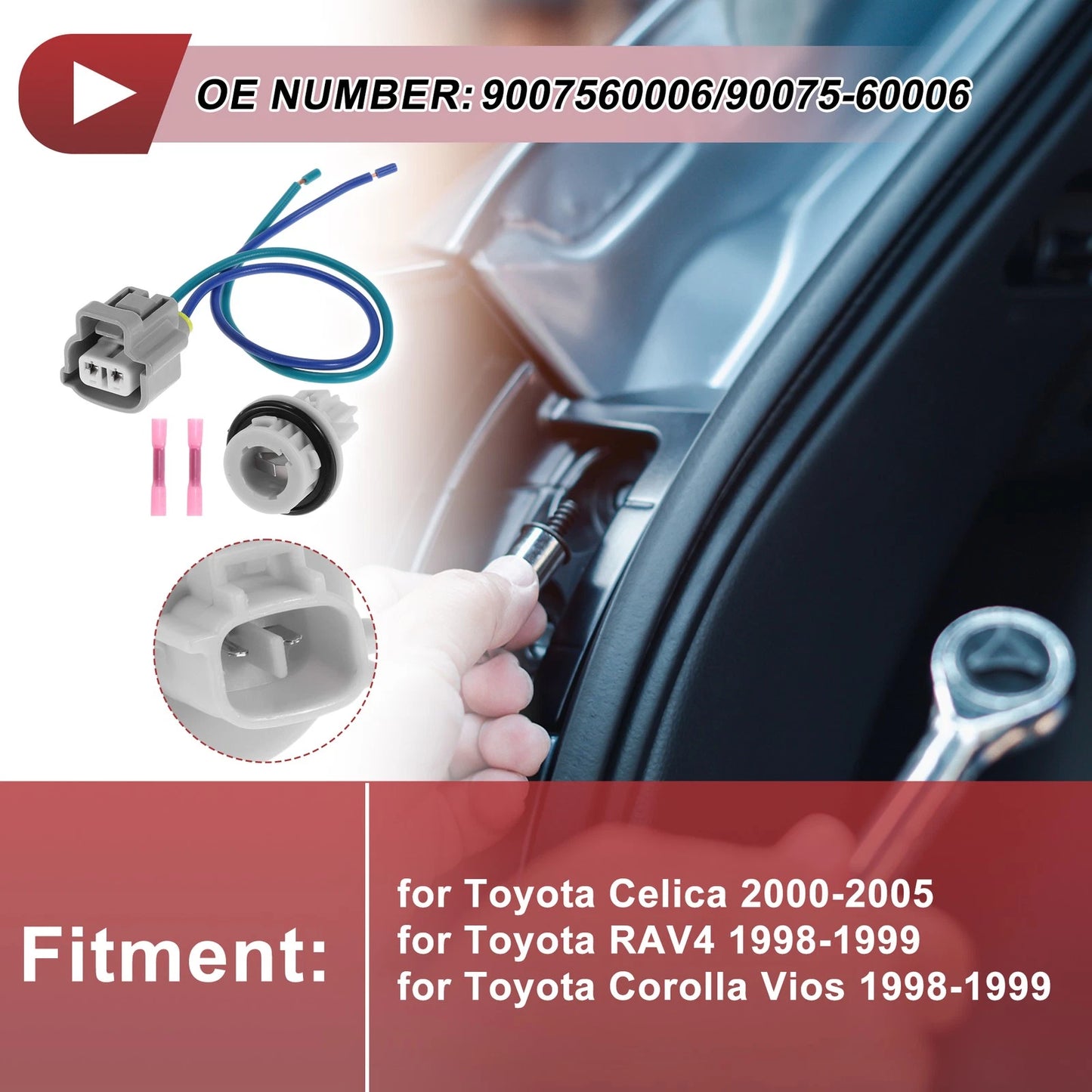 Front Turn Signal Light Socket Wiring for Toyota Celica (2000–2005)
