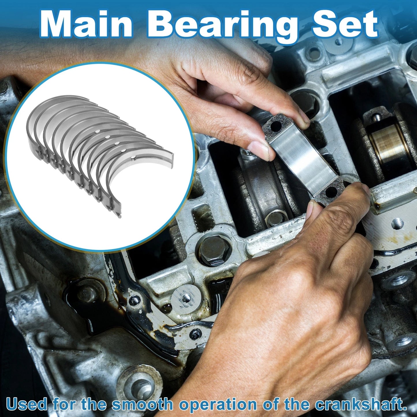 Main Bearing Set for Toyota Camry (2001–2005)
