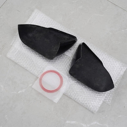 2 x Real Carbon Fiber Mirror Cover Caps for Ford Mustang (2015-2023) with LED Signal