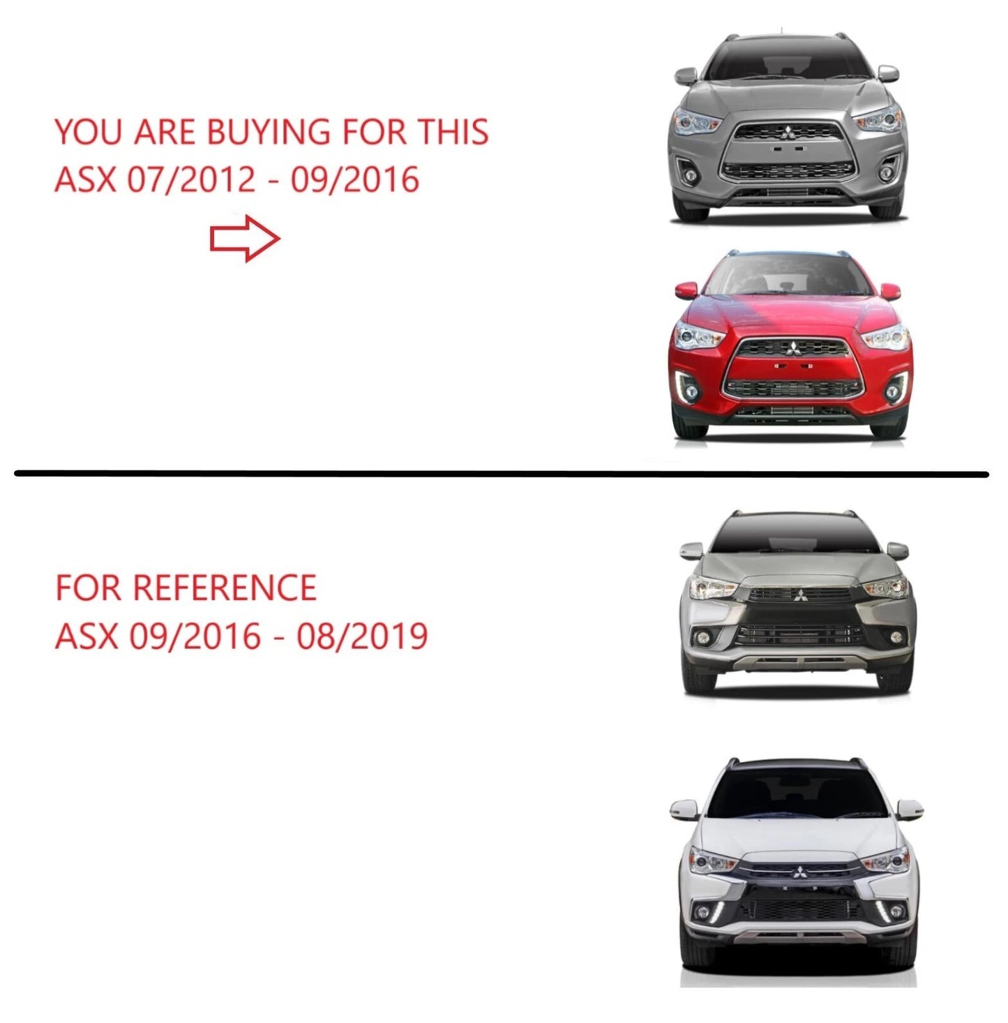 Front Bar Grille Mould for Mitsubishi ASX XB (2012-2016)