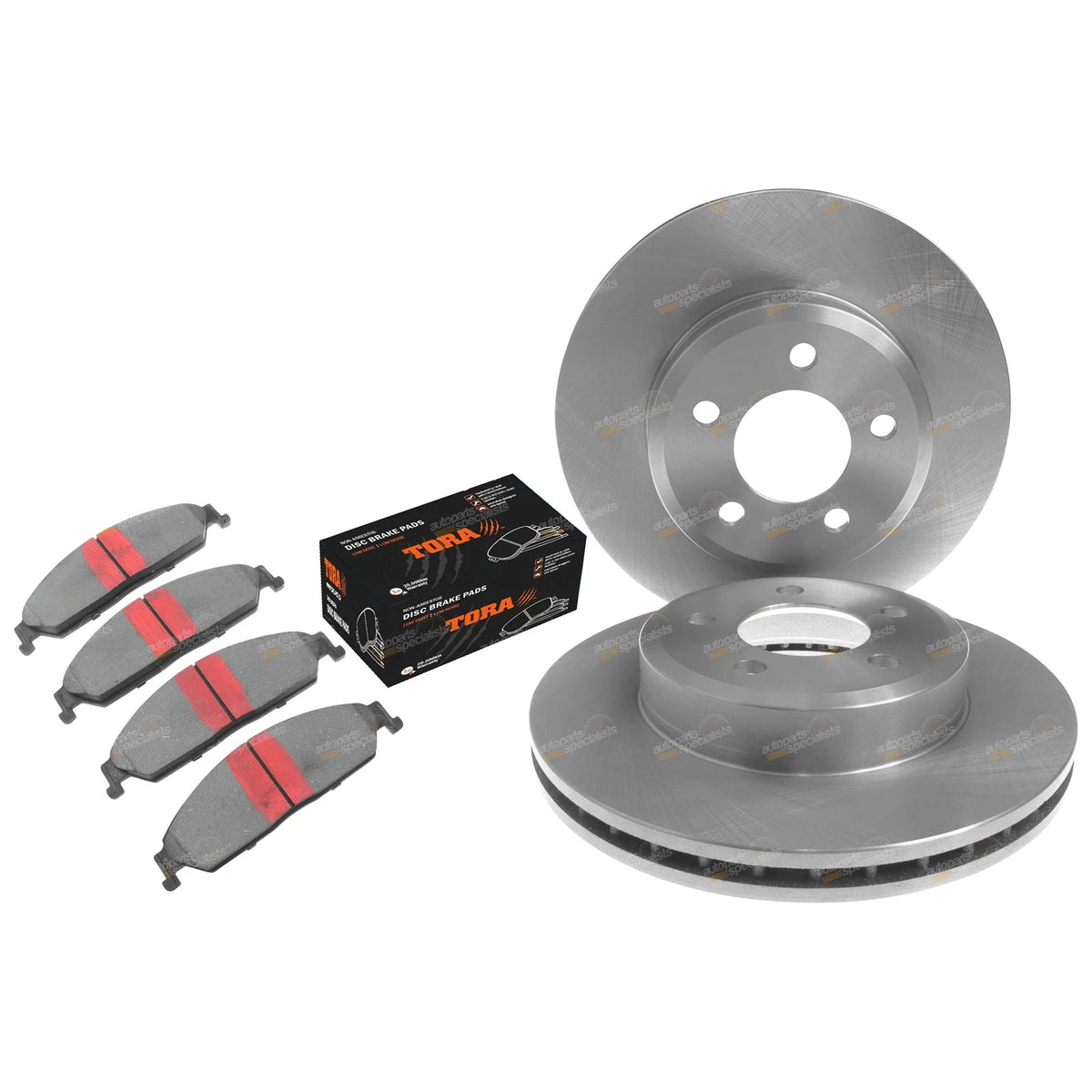 Front Disc Rotors + Brake Pads for Falcon BA BF FG XT XR6 XR8 (2002-2012)