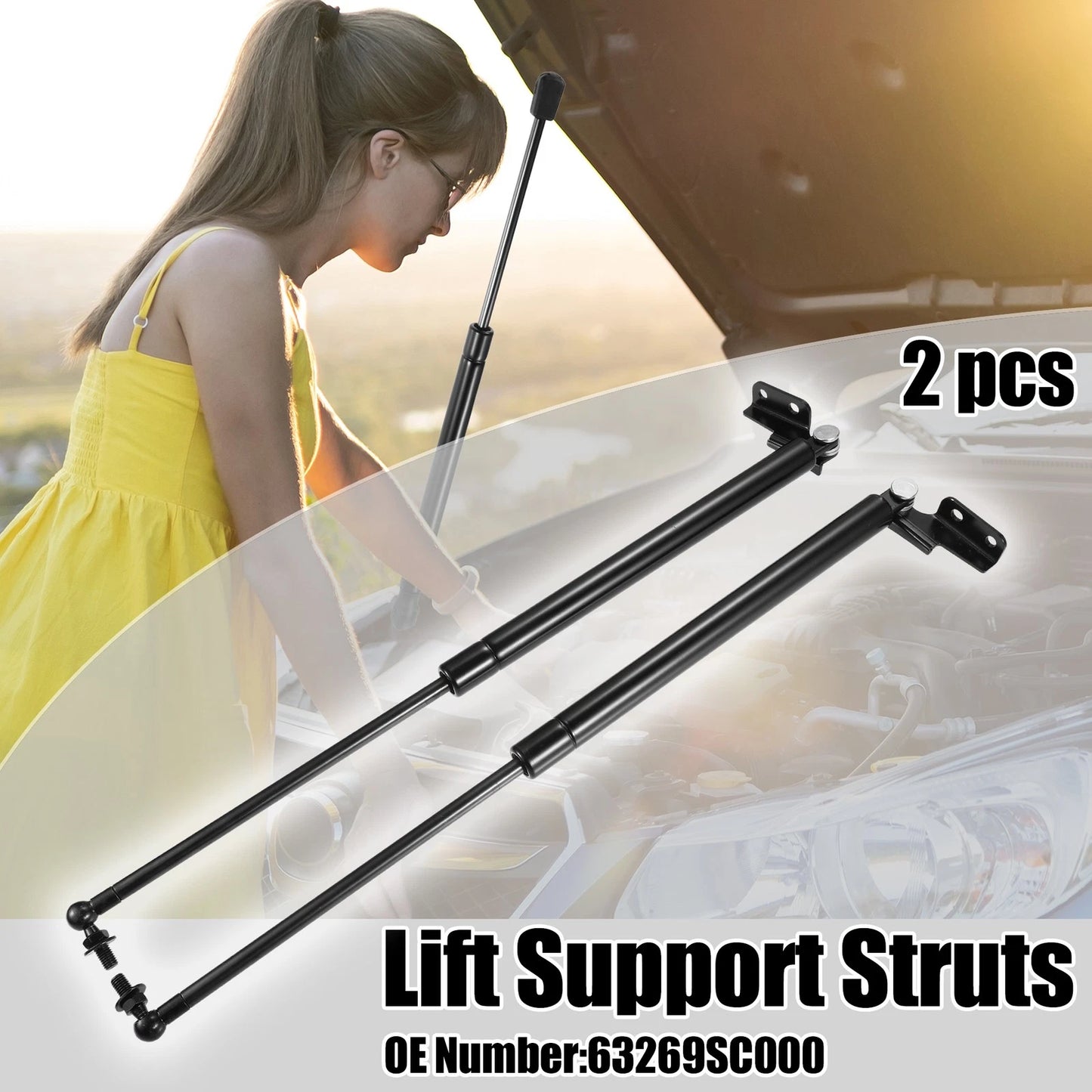 Rear Tailgate Lift Support Struts for Subaru Forester (2009-2013)