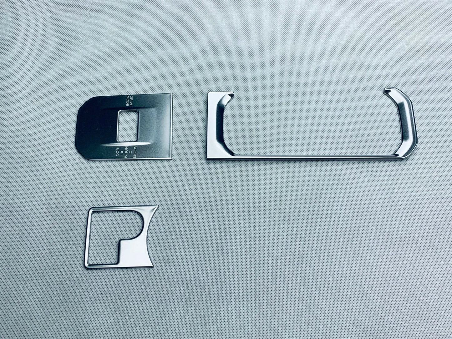 Steel Silver Gear Shift Box Panel Cover Trim for Toyota Highlander (2020-2022)