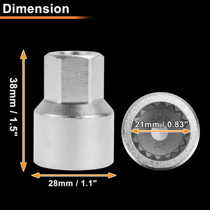 Wheel Lock Lug Nut for VW Touareg Locking Nut Key Socket