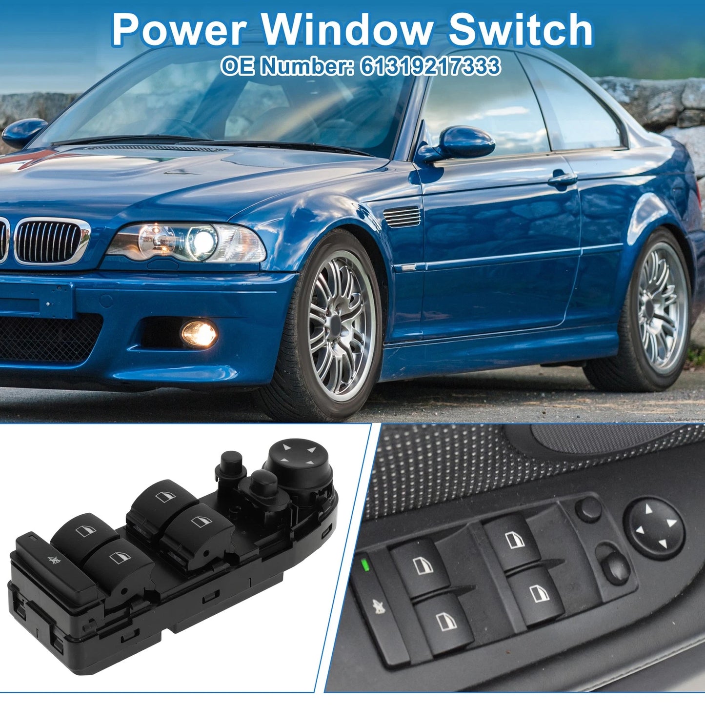 Power Window Switch for BMW 325i (2006-2006)