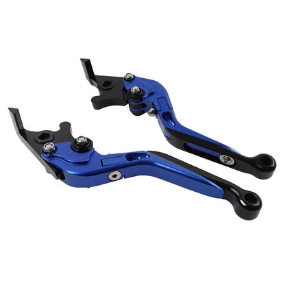 Blue Extendable Brake Clutch Levers for Kawasaki Z1000 ZX6R (2007-2018)