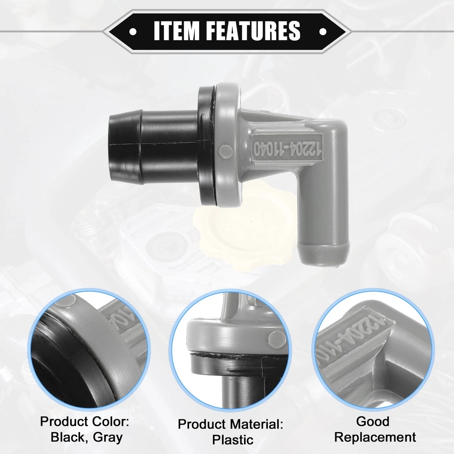 PCV Valve for Toyota Camry for Acura TL Gray (1988-1991)(1996-1999)
