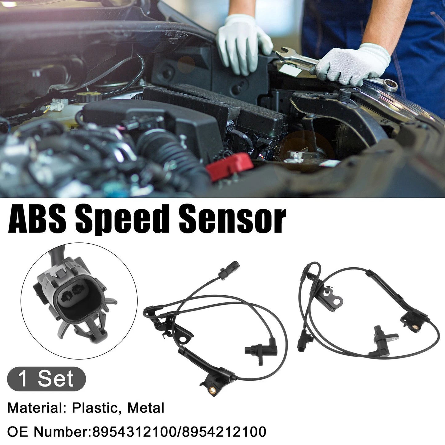 Front Left Right ABS Wheel Speed Sensors for Toyota Corolla (2009-2013)