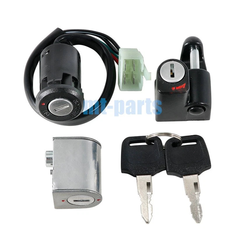 Ignition Switch Key Helmet Steering Lock Set for Honda XL250S XL500S (81-87)