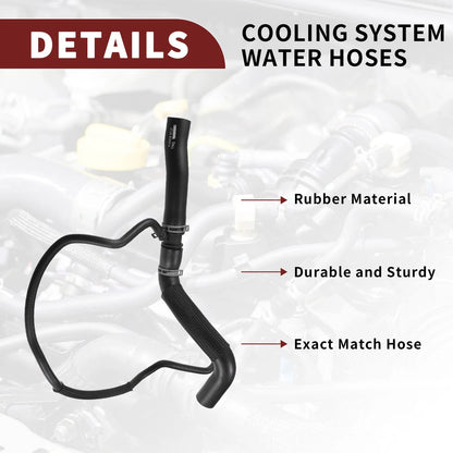 Radiator Coolant Hose for Ford Edge 2.0L (2012-2015) - Black 1 x Piece