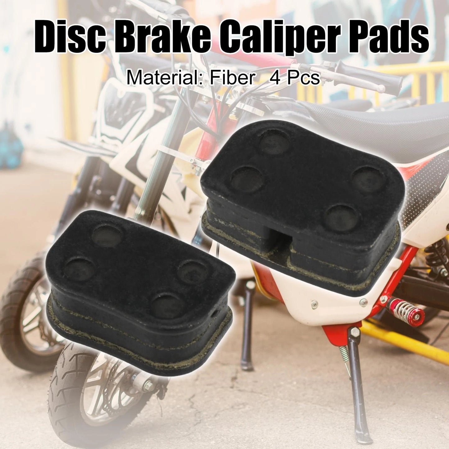 4pcs Disc Brake Caliper Pads for Motovox MBX10 MBX11 Mini Bike