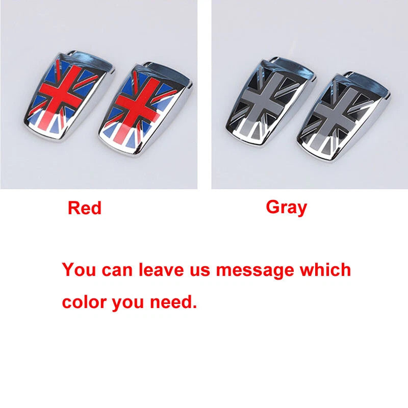 Union Jack Windshield Water Spray Nozzle Cover for Mini Cooper R55 R56 R60 F54