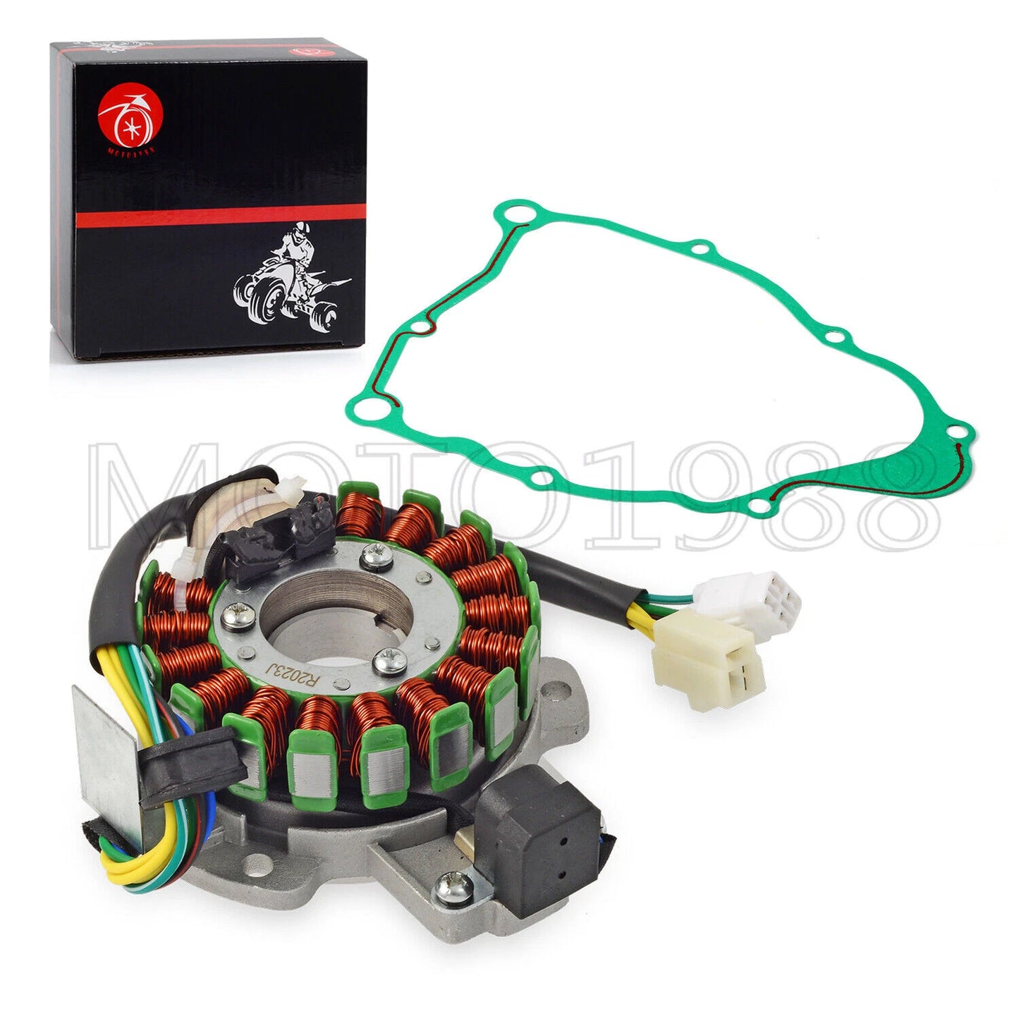 Stator w/Plate Gasket for Yamaha Bear Tracker 250 Timberwolf 250 (1994–2000)