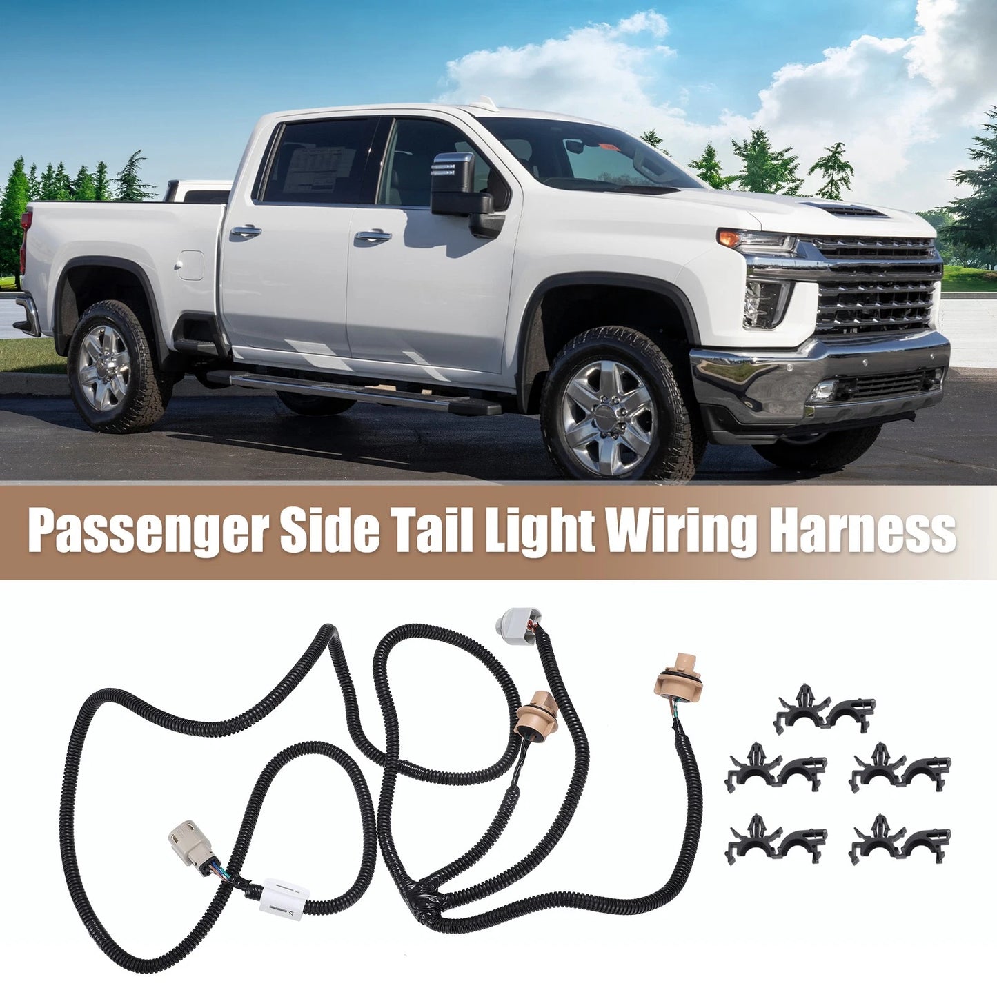 Tail Light Wiring Harness for Chevrolet & GMC Passenger Side
