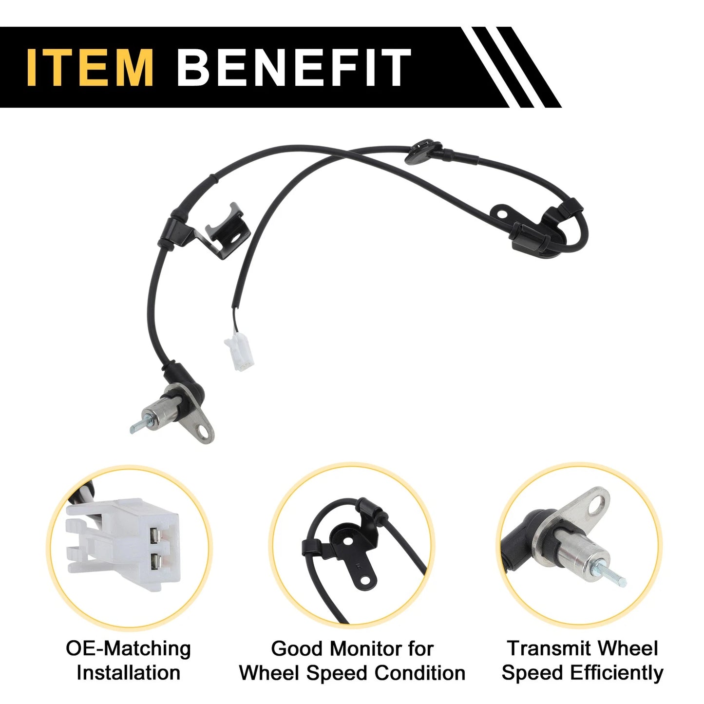 ABS Wheel Speed Sensor for Mazda 626 (1997-2002) Rear Right