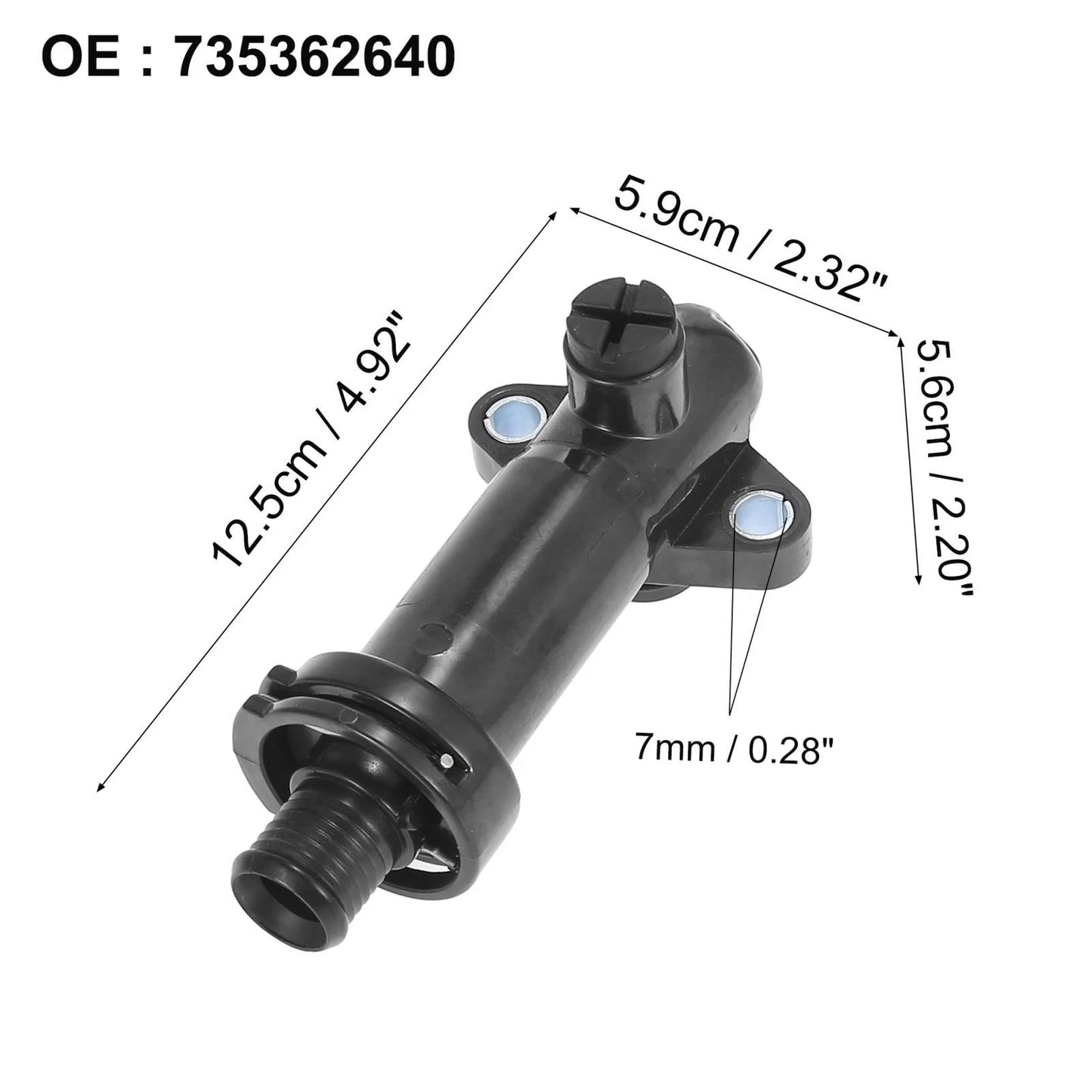 Black Engine Thermostat for BMW X3 (2003-2010)