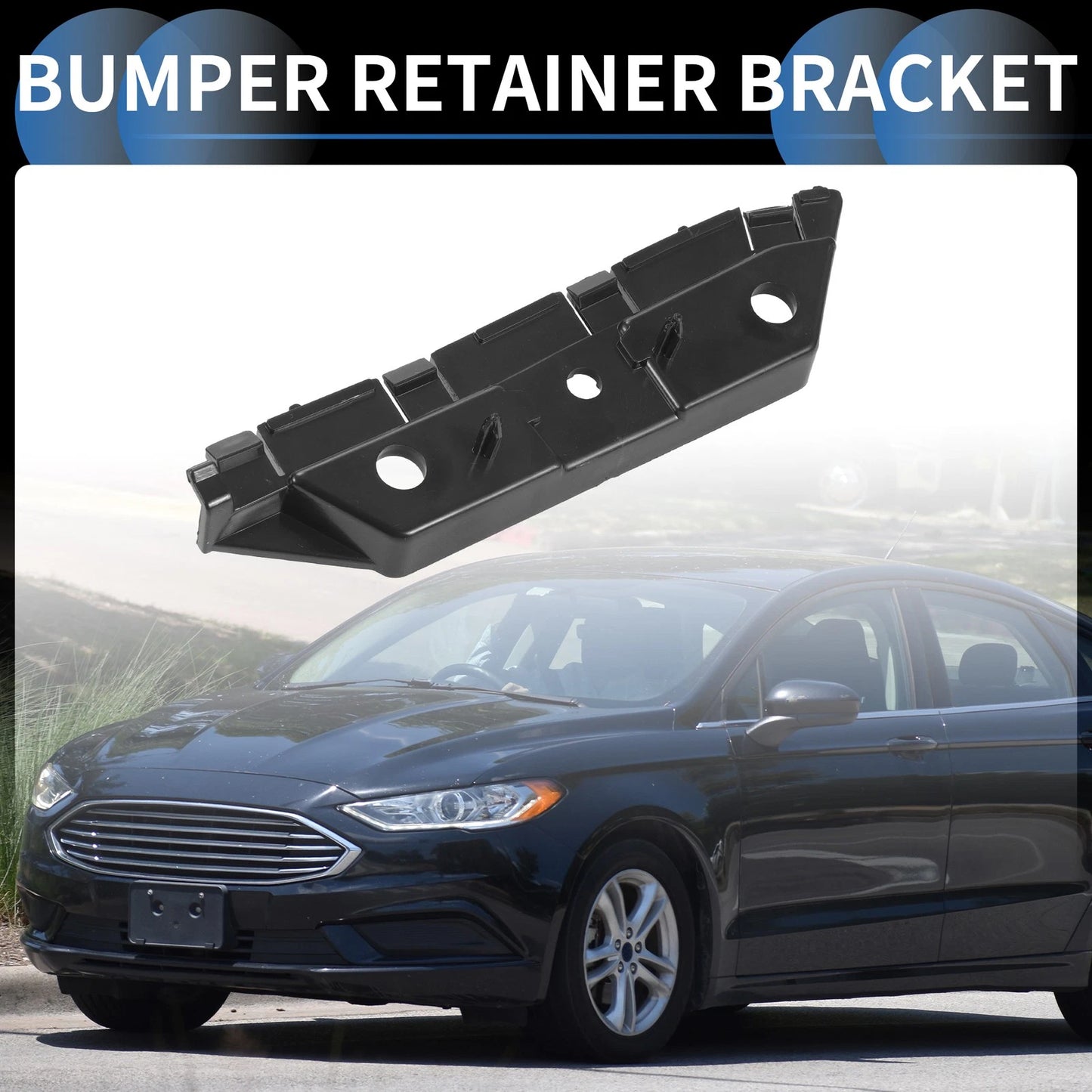 Right Front Bumper Retainer Bracket for Ford Fusion (2013-2016)