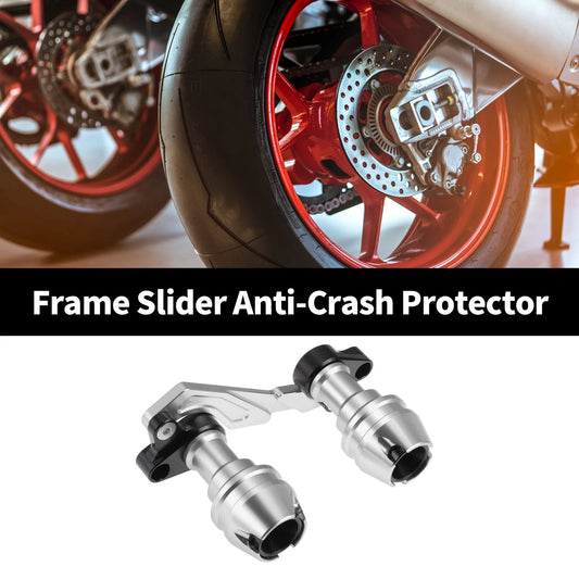 Frame Slider 175mm Anti-Crash Protector Silver Tone for Motorcycles