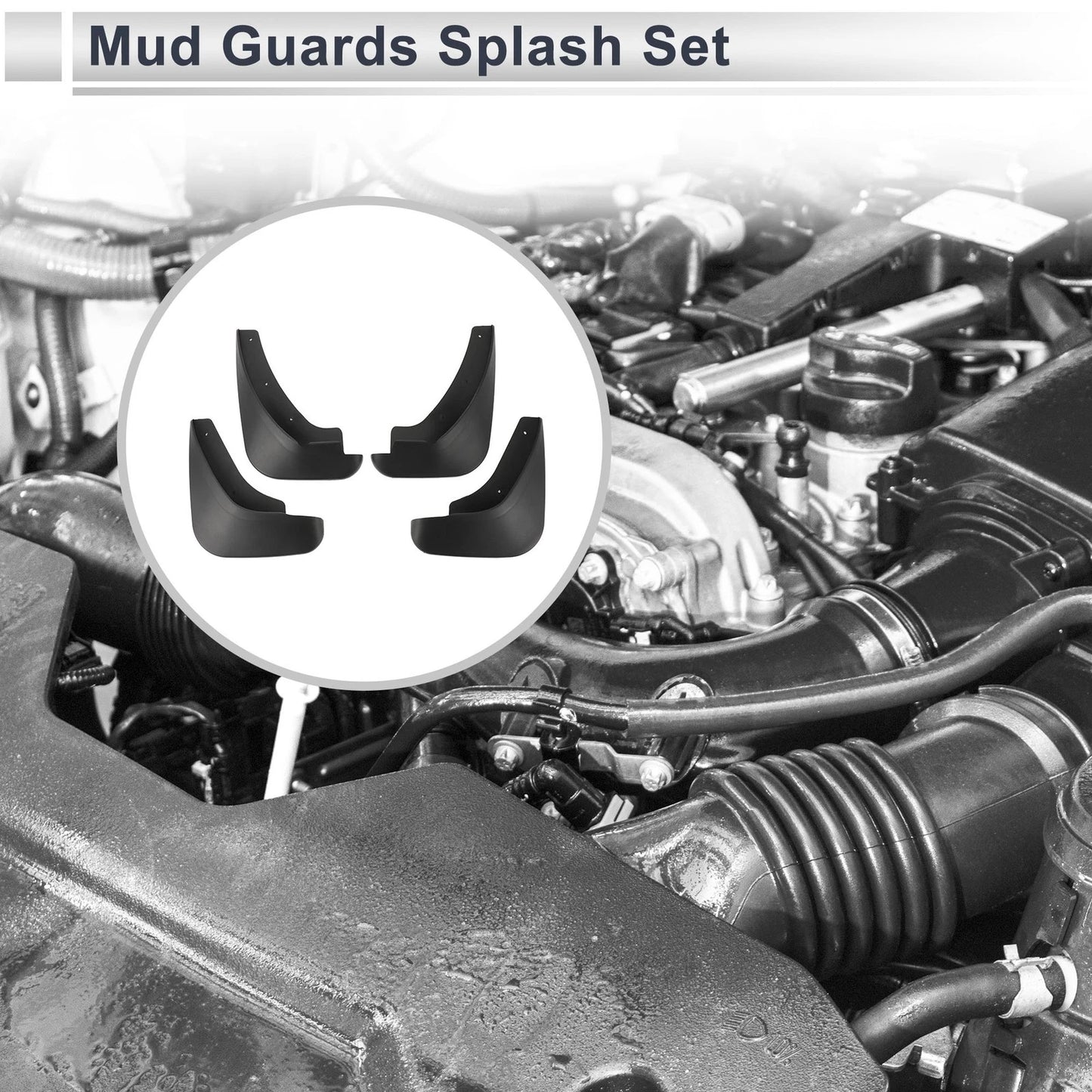 Mud Flaps Splash Guards for Mazda 3 1.6 Hatchback (2006-2011)