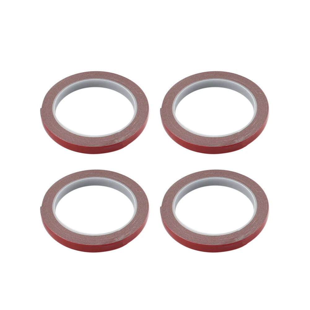 4pcs Double Sided Acrylic Foam Mounting Tape 10mm for Auto Applications
