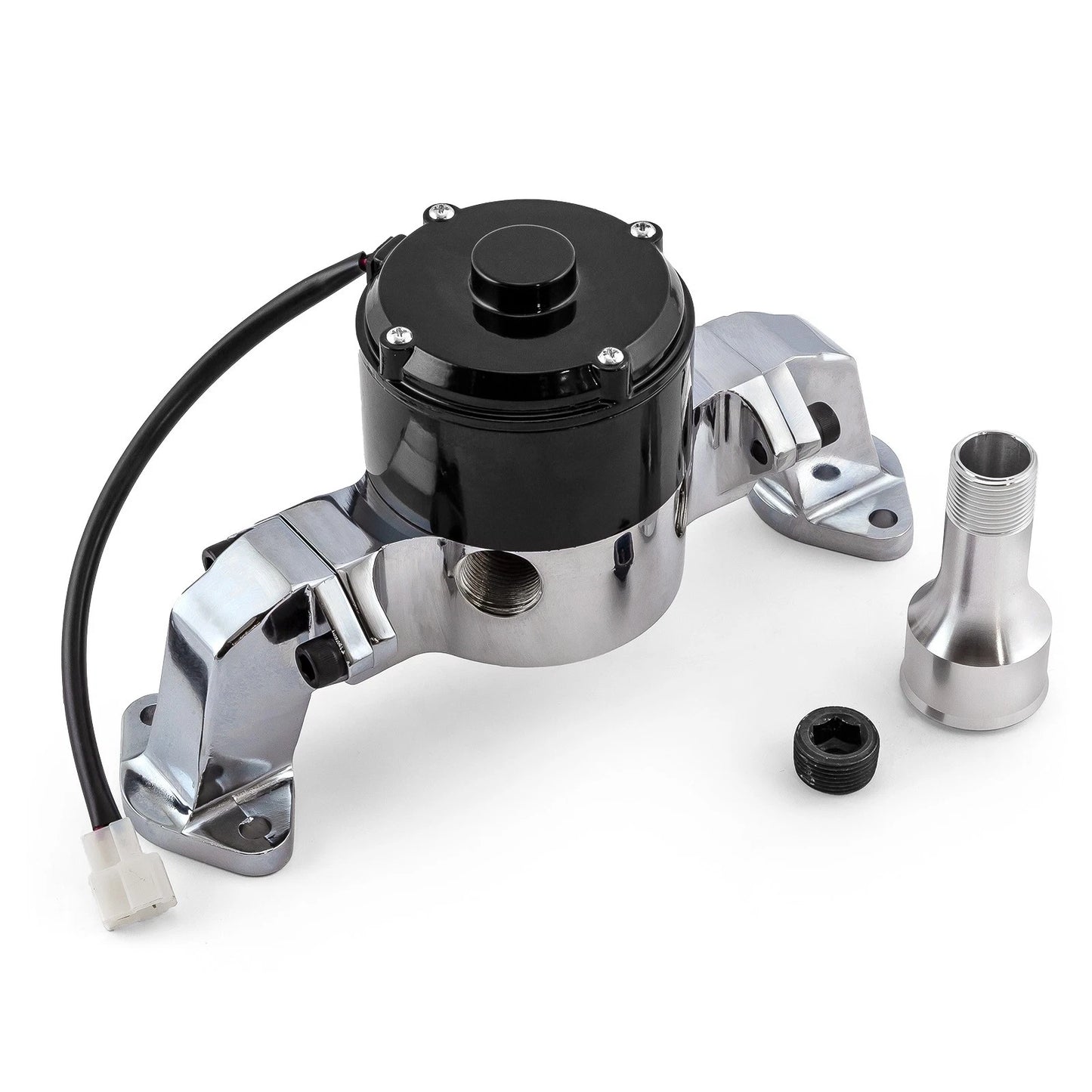 Electric Water Pump for Chevy BBC 454 (35+ GPM) Chrome