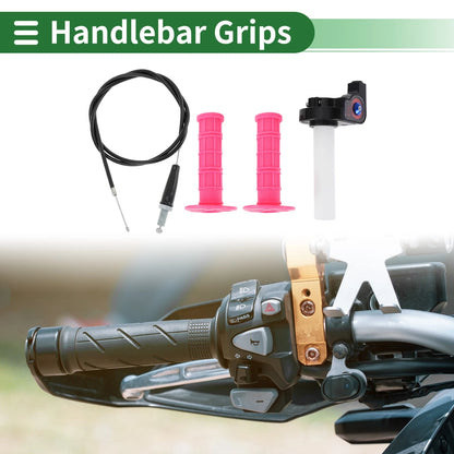 Grips 7/8" 22mm Motorcycle Hand Grips Rubber Pink