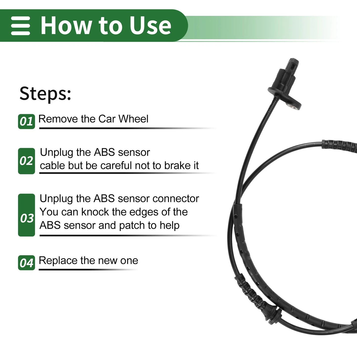 ABS Wheel Speed Sensor for BMW 330i (2019-2024)