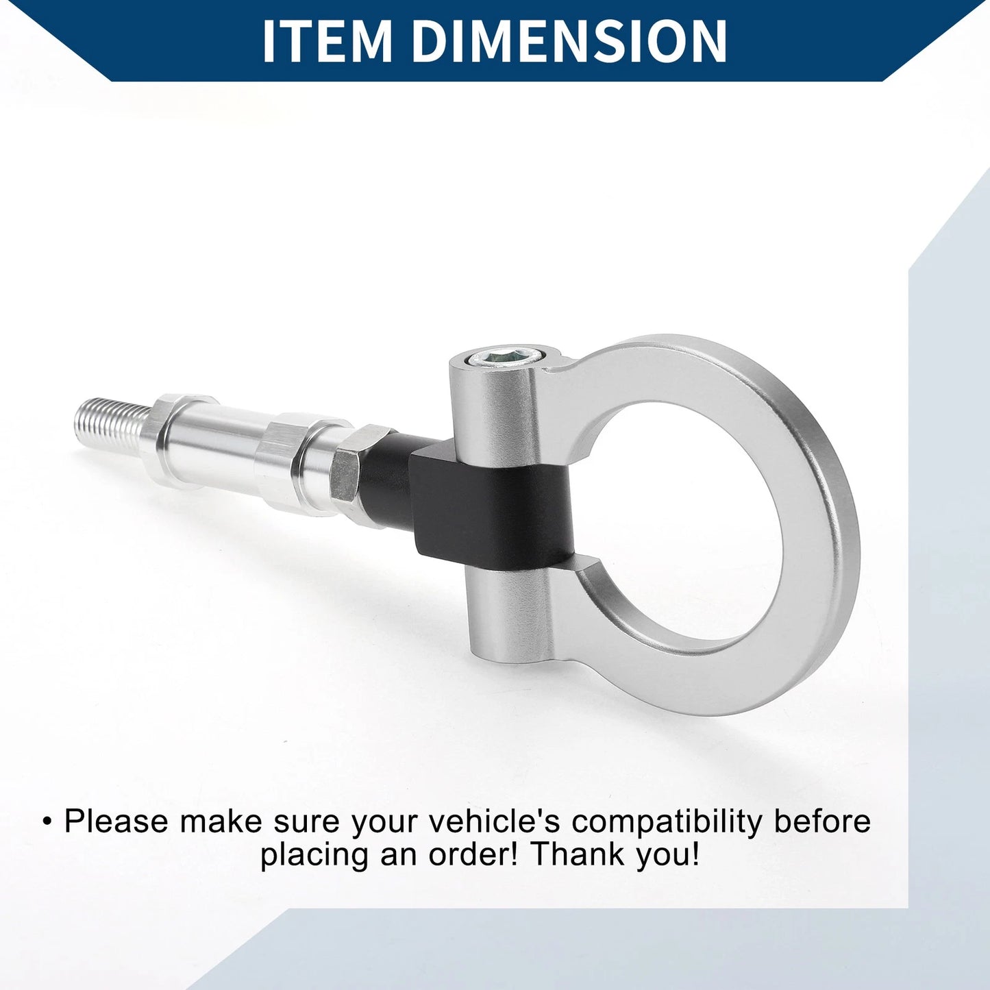 Tow Hook for Honda S2000 20.4cm Silver (2000-2009)