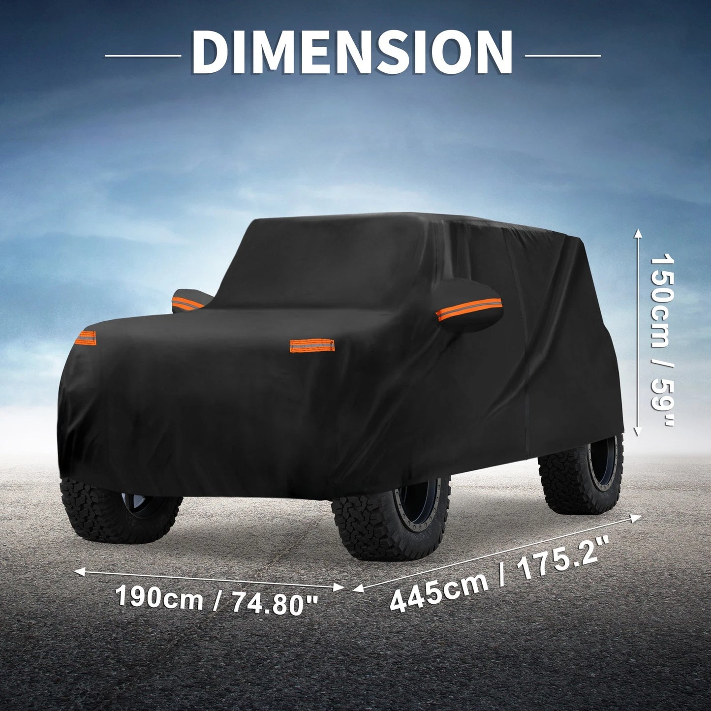 Waterproof Aluminum Film Car Cover for Ford Bronco Sport (2021-2023)