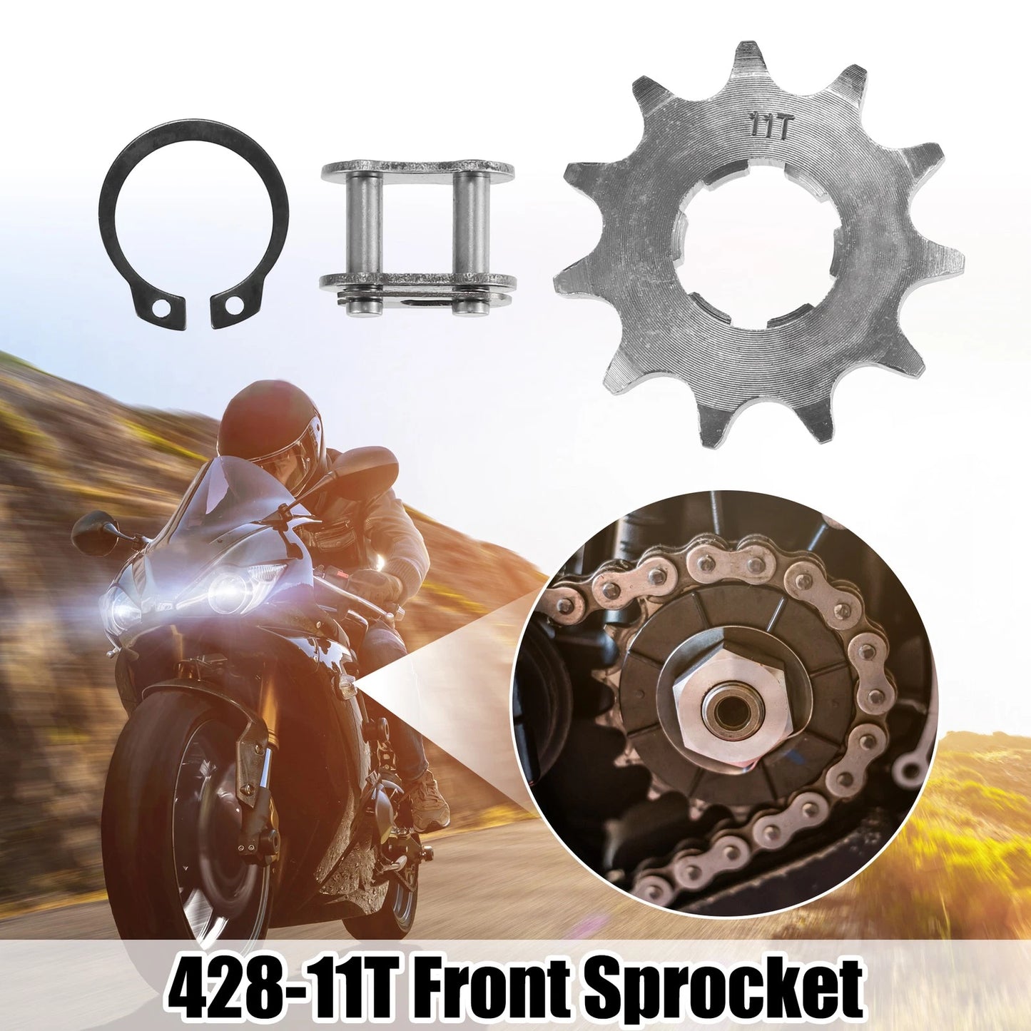 Sprocket / 428 11T 20mm / Front Sprocket for Dirt Bike Mini Bike