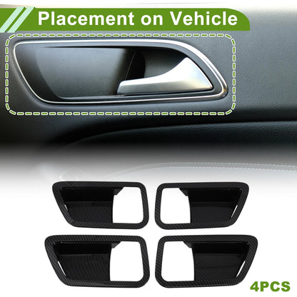 4 Pcs Interior Door Handle Bowl Cover Trim for Toyota Tundra (2022–2024)