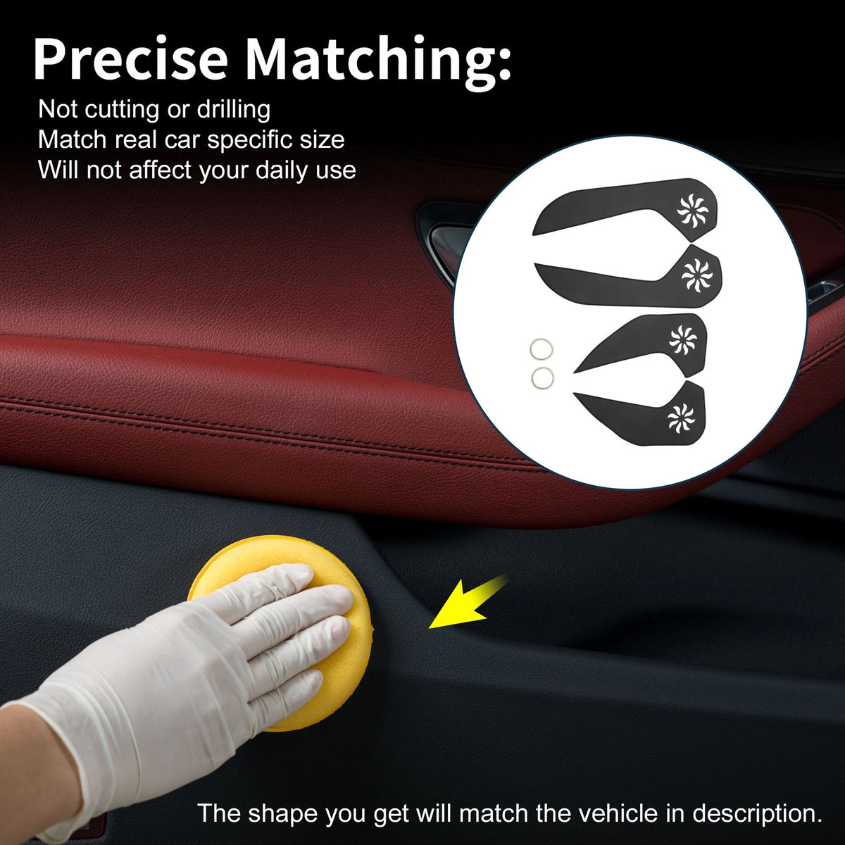 Car Door Anti Kick Pad Sticker Protector for Subaru Forester (2013-2016)