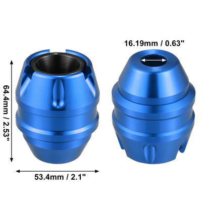 1 Pair Anti Drop Fork Frame Slider for Motorcycle Front Frame Sliders Blue