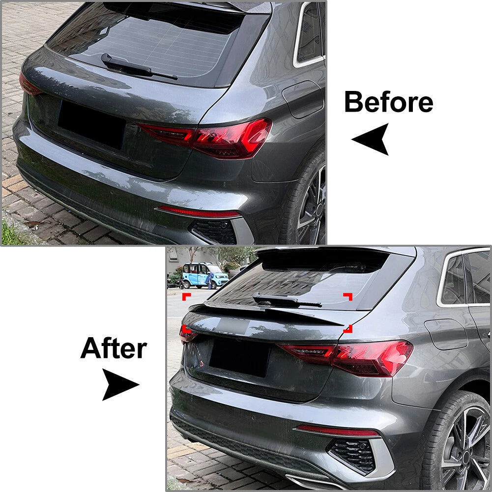 Rear Trunk Spoiler Wing for Audi A3 S3 RS3 8Y Sportback (2021-2024)